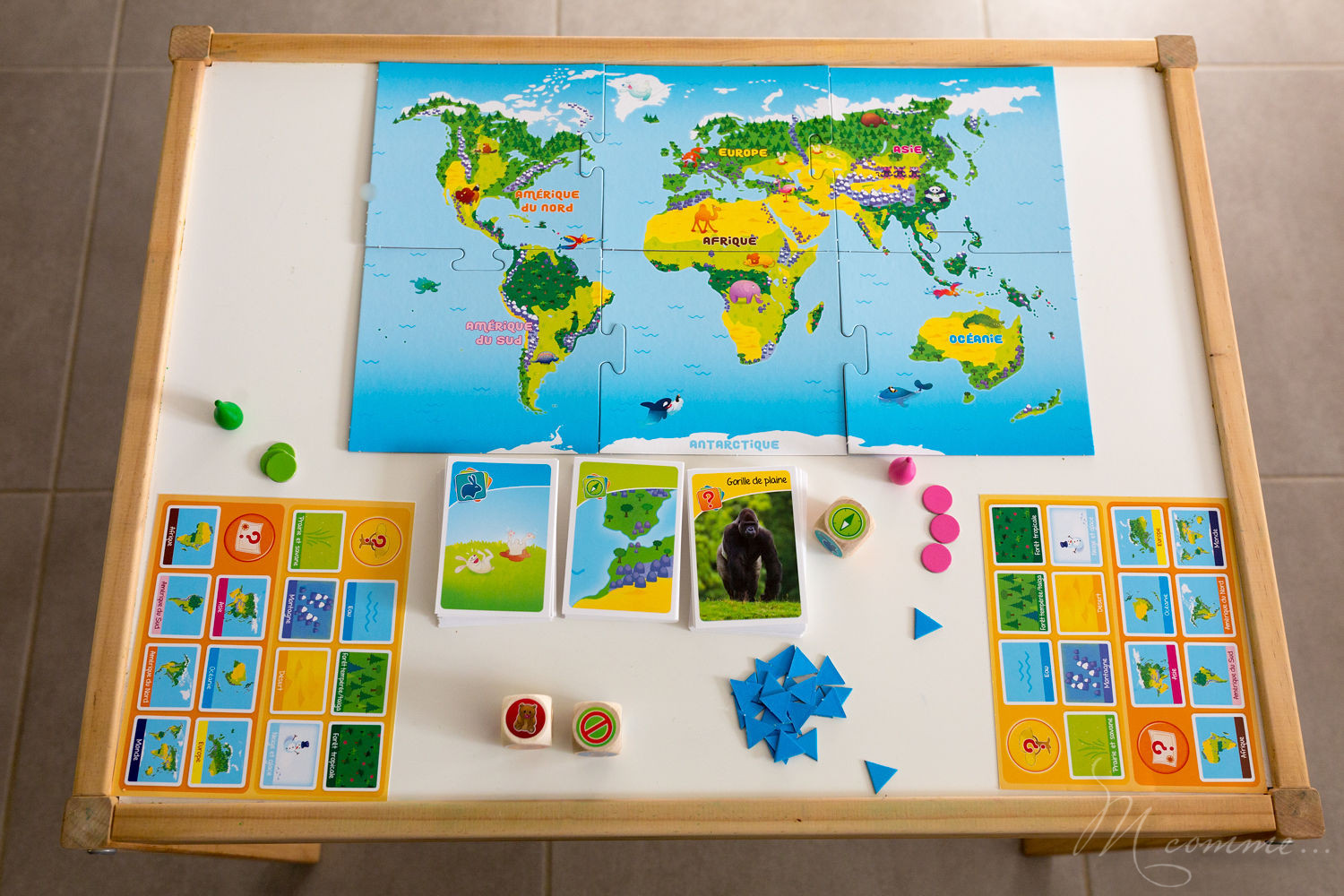 Bioviva junior, élu étoile du jouet 2018, fabriqué en France et éco-conçu, pour les 5 ans et plus, permet à travers 3 épreuves de découvrir les différences espèces animales et les situer dans leur milieu naturel avec, en prime, de la rigolade ! #bioviva #jeu #apprentissage #nature #animaux Bioviva junior