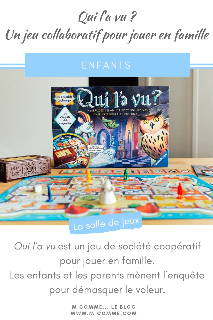 Qui l'a vu jeu société coopératif famille