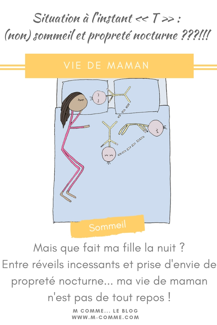 Mais que fait ma fille la nuit ? Entre réveils incessants et prise d'envie de propreté nocturne... ma vie de maman n'est pas de tout repos ! #sommeil #sommeilenfant #enfant #maman #nuit #bebefaitsesnuits #bebe #problemesommeil sommeil enfant