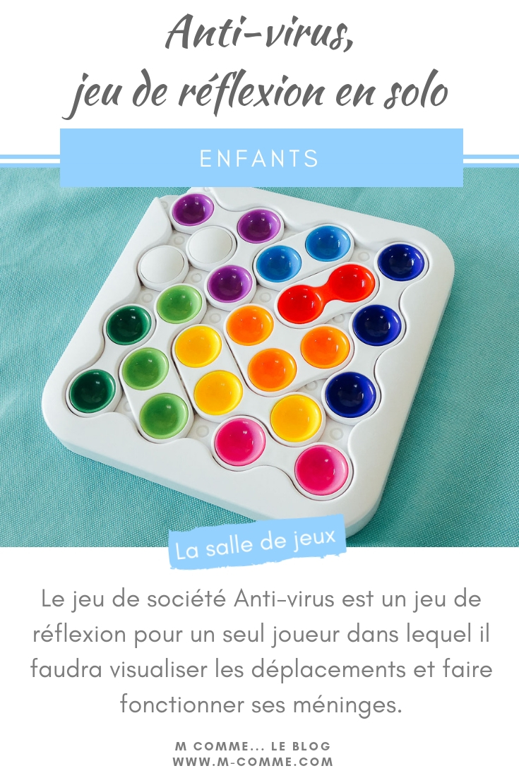 Le jeu de société Antivirus de Smartgames, un jeu de réflexion pour un seul joueur dans lequel il faudra visualiser les déplacements et faire fonctionner ses méninges. #jeu #jeudesociété #jeudereflexion #enfants #jeuenfants jeu société réflexion antivirus