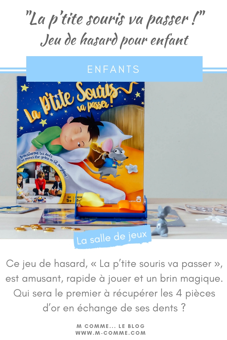 Ce jeu de hasard, « La p’tite souris va passer » chez Dujardin, est amusant, rapide à jouer et un brin magique. Qui sera le premier à récupérer les 4 pièces d’or en échange de ses dents ? #jeudesociete #jeudehasard #dujardin #jeuenfants #5ans #dents #pièces #enfants jeu la p'tite souris va passer Dujardin