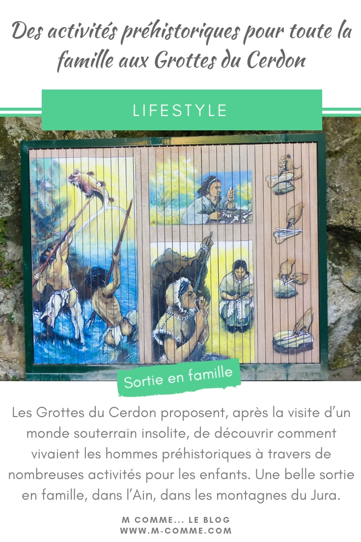 Les Grottes du Cerdon proposent, après la visite d’un monde souterrain insolite, de découvrir comment vivaient les hommes préhistoriques à travers de nombreuses activités pour les enfants. Une belle sortie en famille, dans l’Ain, nichée dans les montagnes du Jura. #grottesducerdon #prehistoire #hommesprehistoriques #activitesprehistoriques #animationsenfants #ain #jura #lyon #peinturesprehistoriques #poterie #feu #fairedufeu #apprendreafairedufeu #fouillesarcheologiques #sortieenfamille grottes du cerdon parc de loisirs préhistoriques