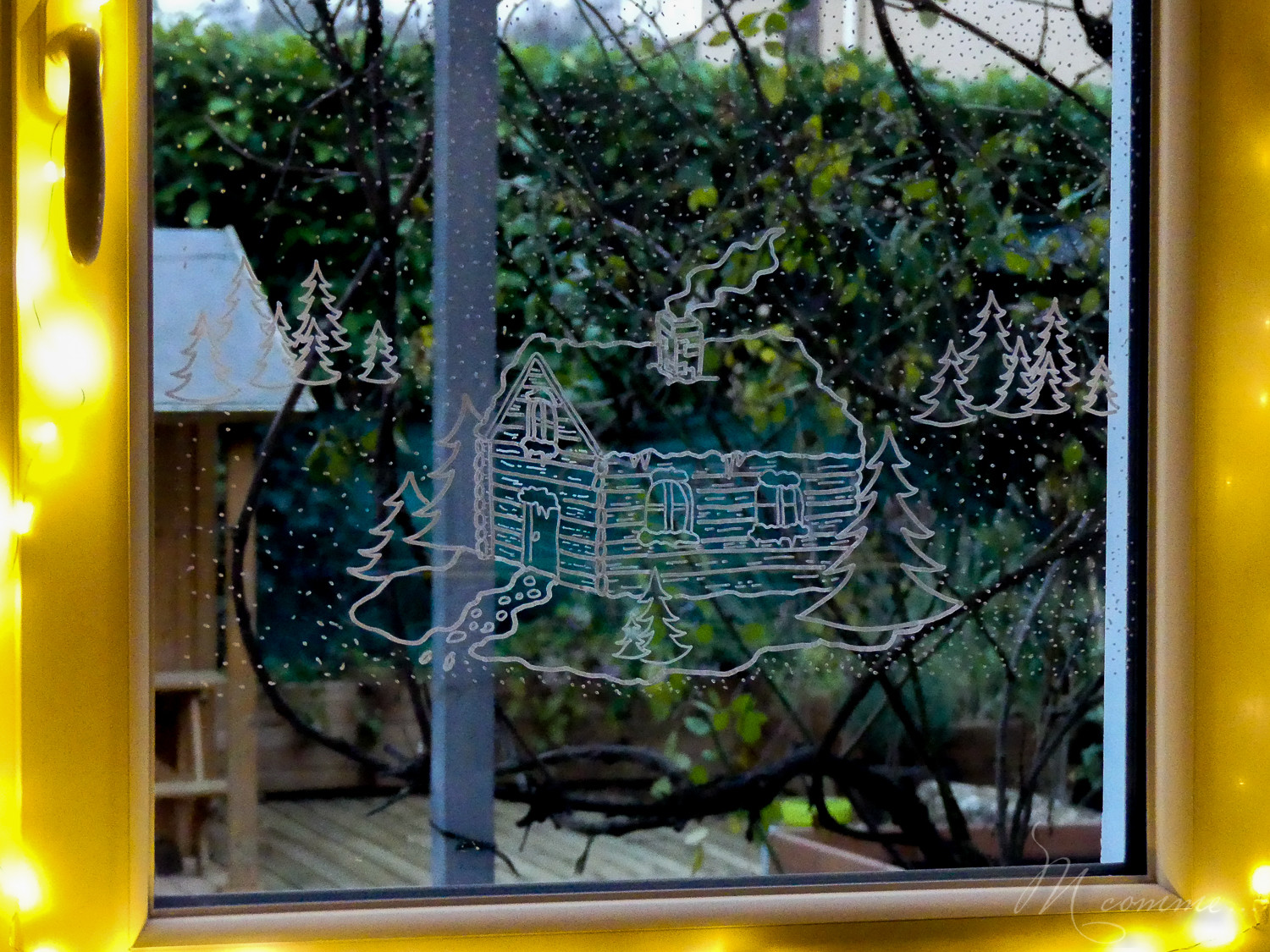 Décoration fenêtre pour Noël à faire soi-même