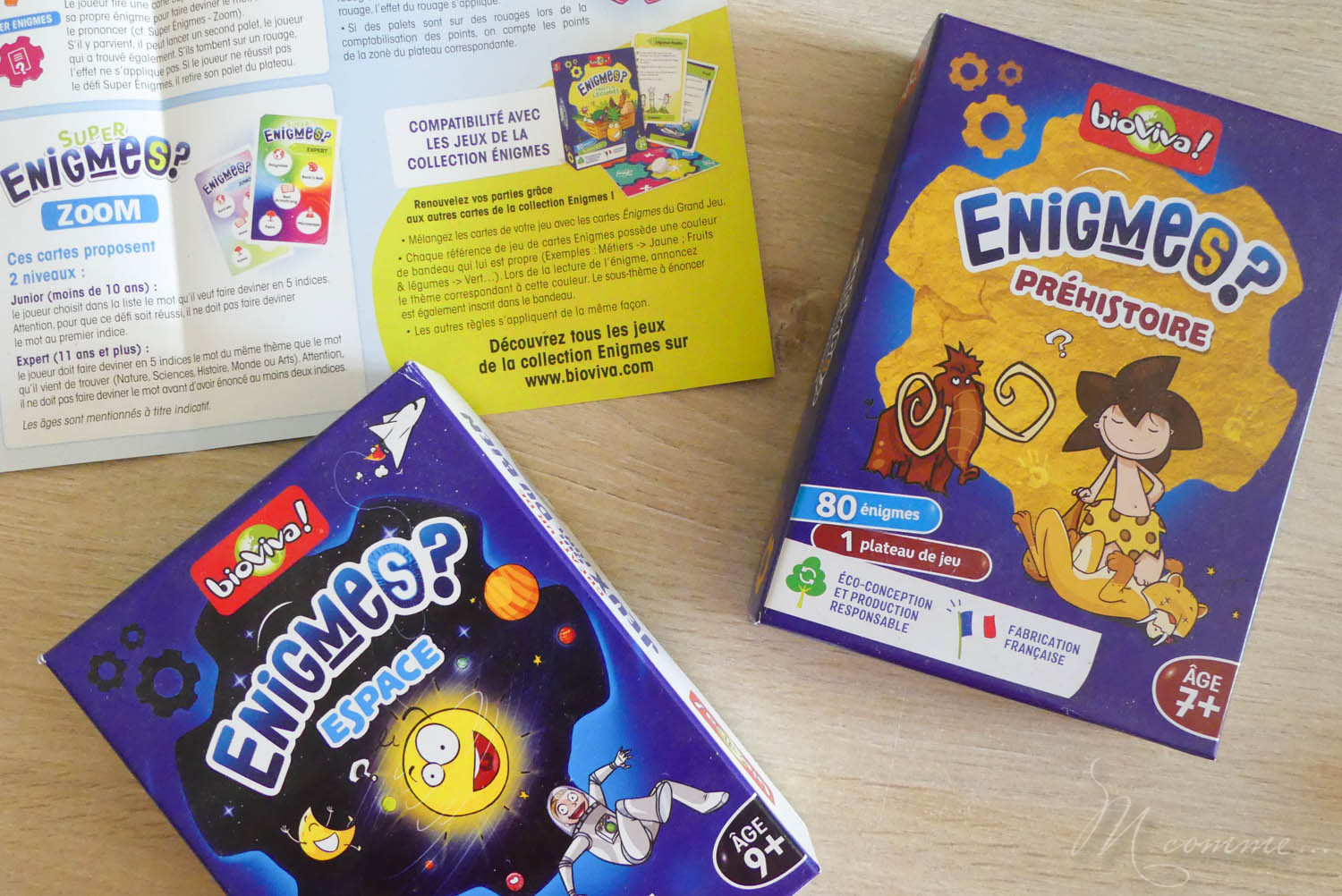 Nous avons découvert Enigmes? Le grand jeu de Bioviva et les jeux de voyage Enigmes? Espace et Préhistoire. On vous donne notre avis ! #bioviva #jeu #jeuxdesociete #jeudeplateau #enfants #jeuxdevoyage #voyage #nomade #enfamille Avis jeux de société Enigmes Bioviva