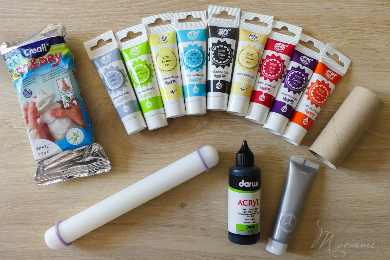 Matériel tuto ronds de serviette pâte fimo