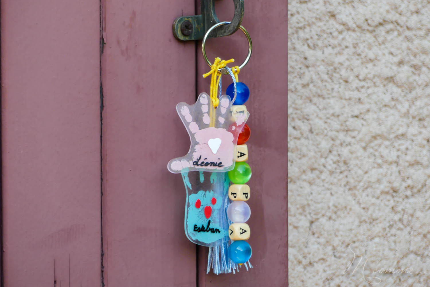 Joyeux porte-clés en plastique fou