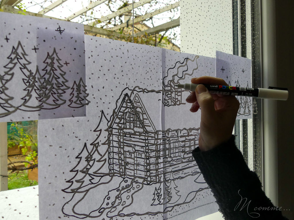 Dessin Vitre Gabarit Deco Fenetre Noel A Imprimer Pour Noël, décorez vos fenêtres ! Printables à télécharger - M comme...