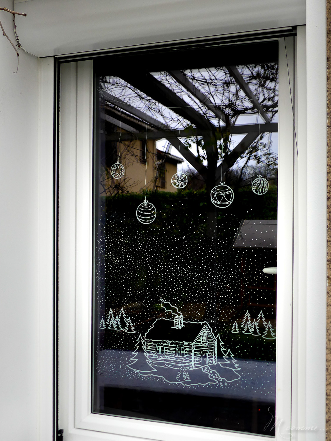 Décorer ses fenêtres pour Noël modèles à télécharger