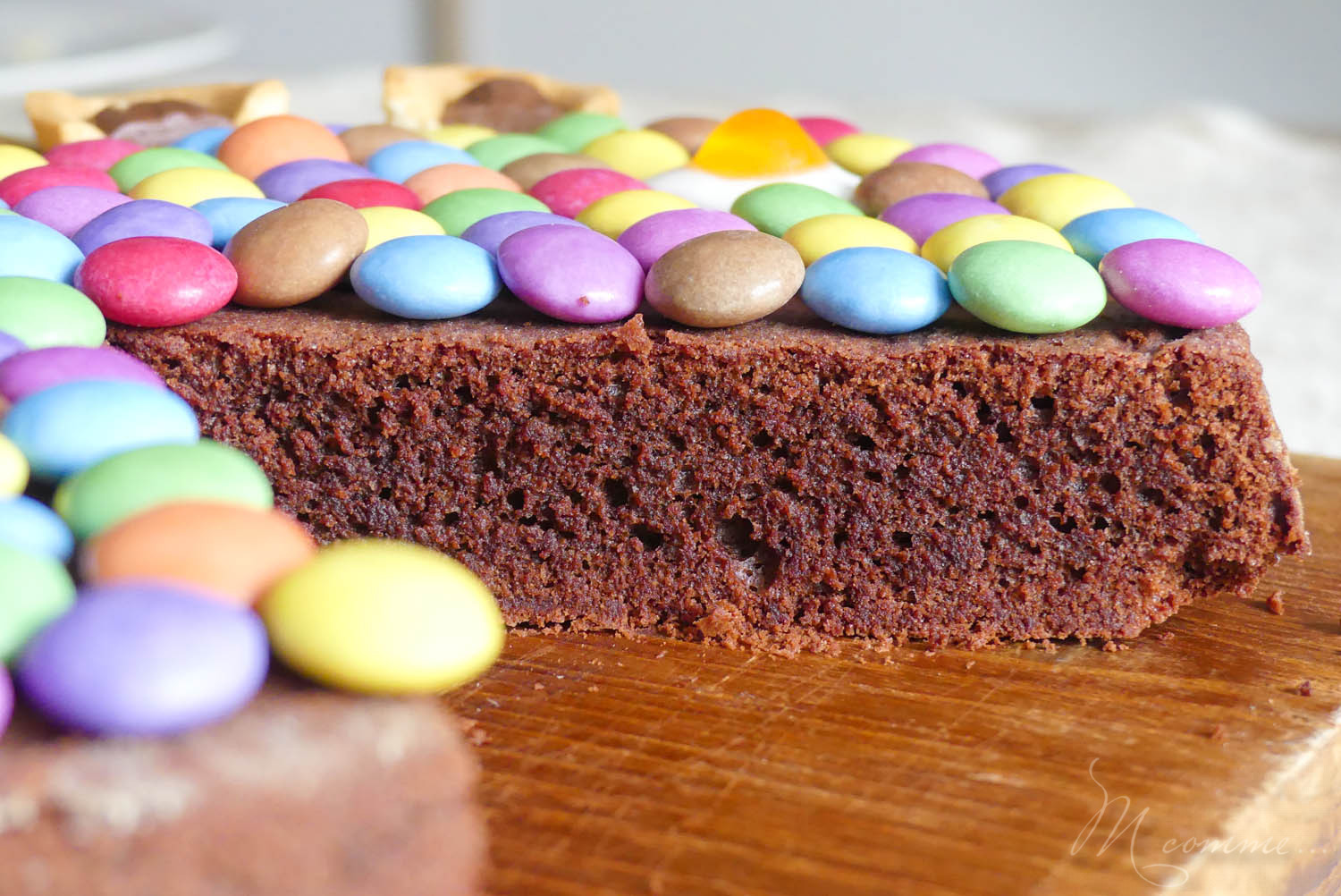 gâteau au chocolat avec bonbons