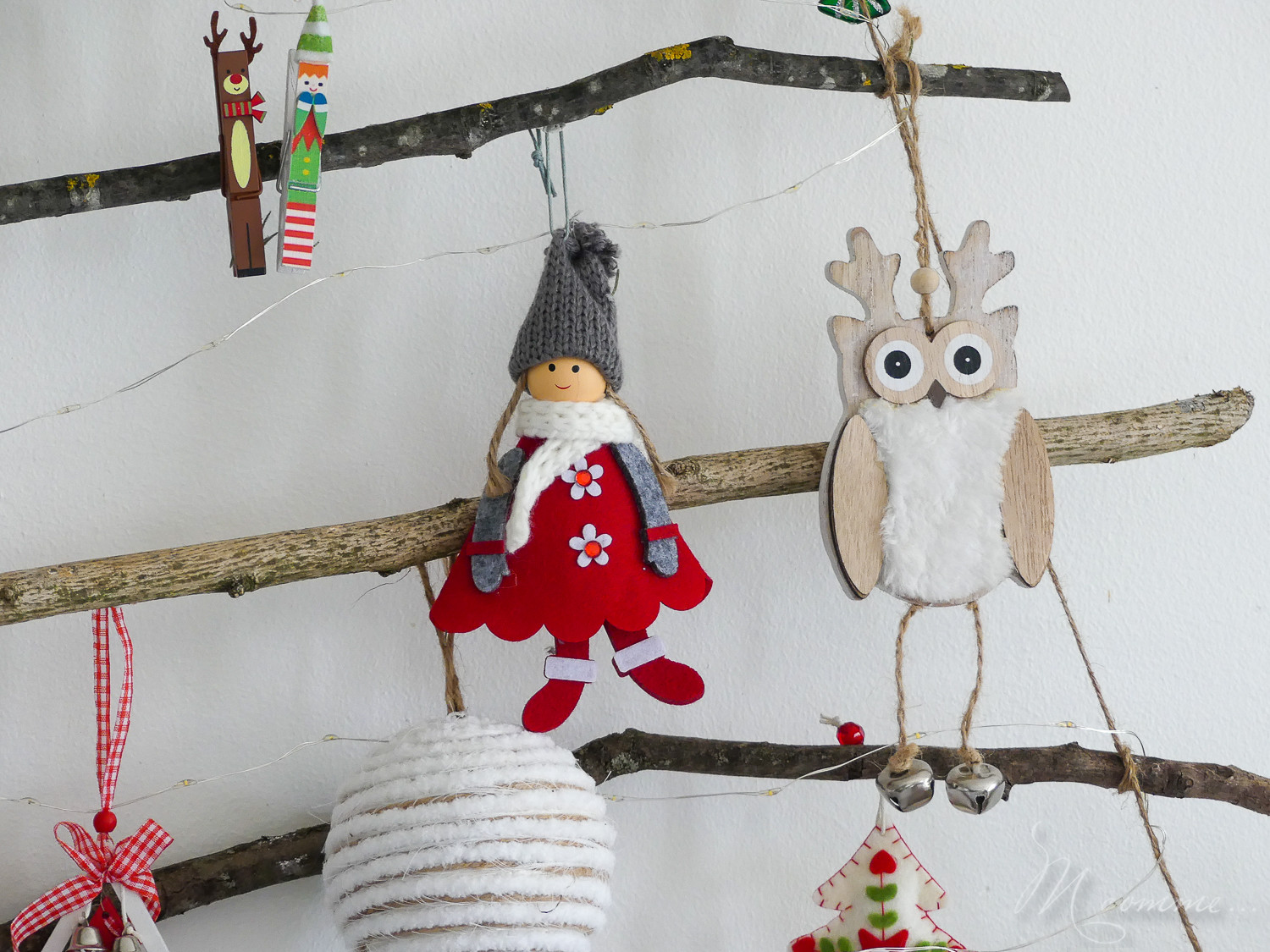 Sapin de Noël en bois fait maison