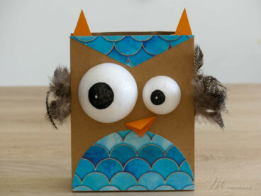 tuto hibou sac kraft
